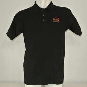 HARVEY'S Hamburgers Employee Uniform Polo Shirt Black NEW Size M Medium